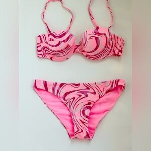 Pink and purple bathing suit set from Ardene